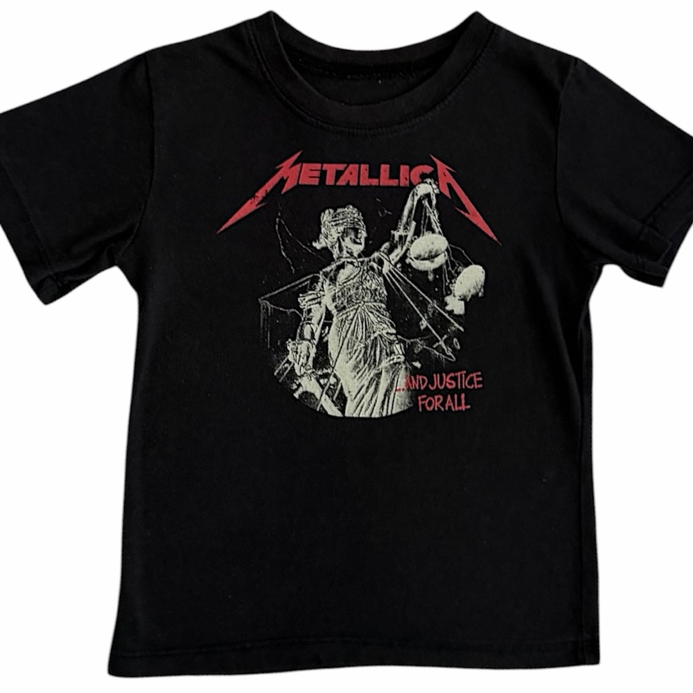 Metallica Kids' Short Sleeve Tee in Black - Justice Graphic
